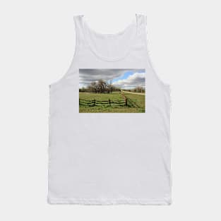 Country Wooden Fence with Storm Cloud's Tank Top